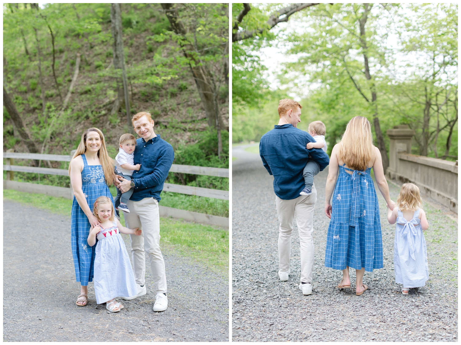 Young family at Natirar Park NJ family photos Erin Dwyer Photography.