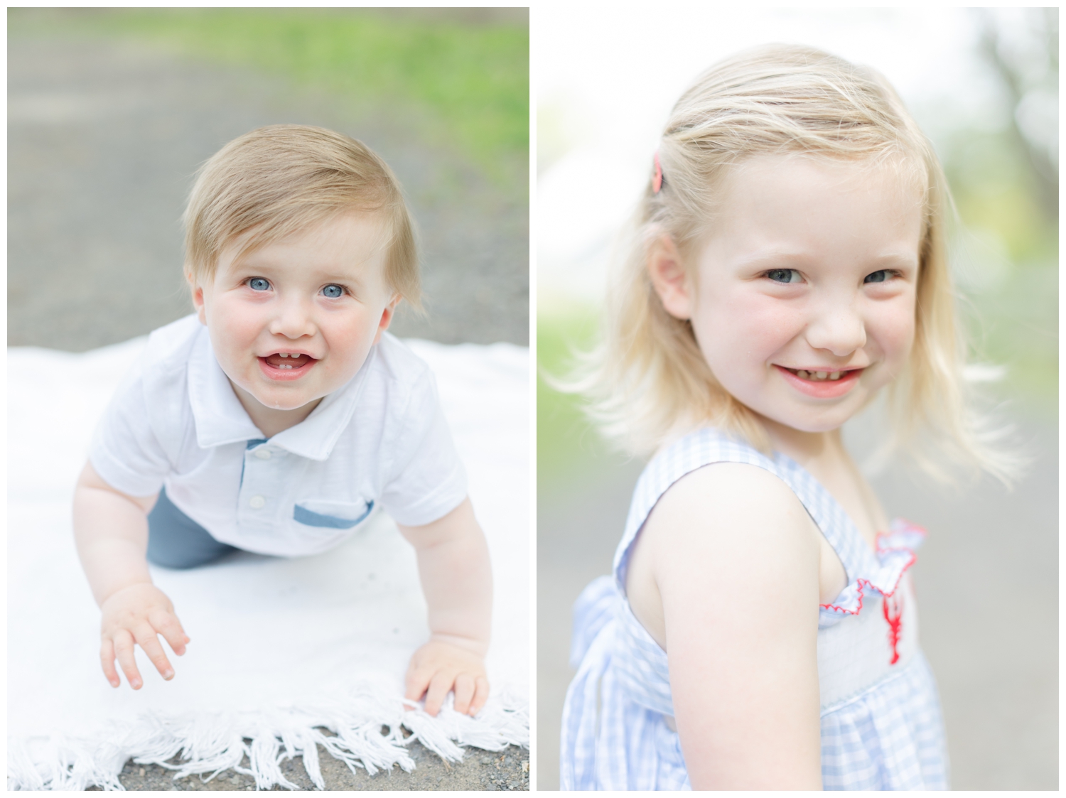 Young brother and sister at Natirar Park NJ family photos Erin Dwyer Photography.