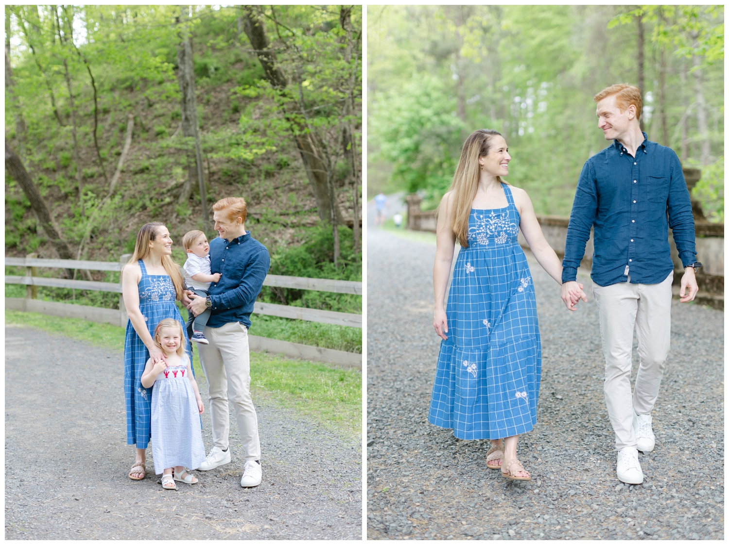 Young family at Natirar Park NJ family photos Erin Dwyer Photography.