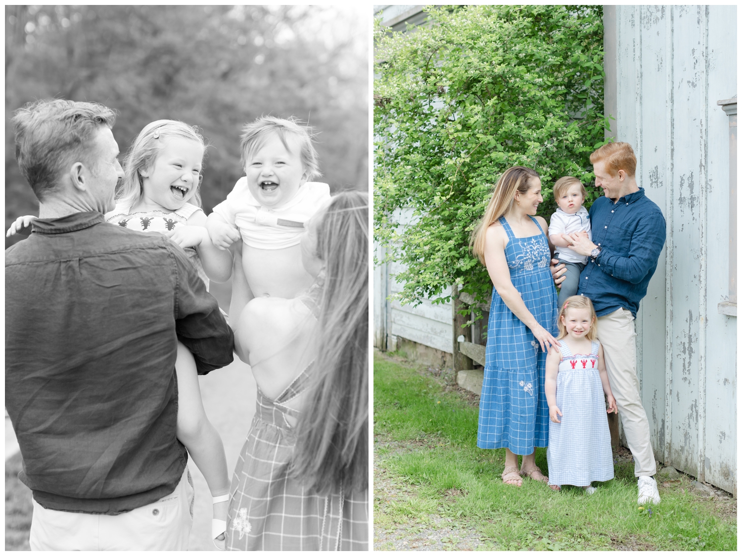 Young family at Natirar Park NJ family photos Erin Dwyer Photography.