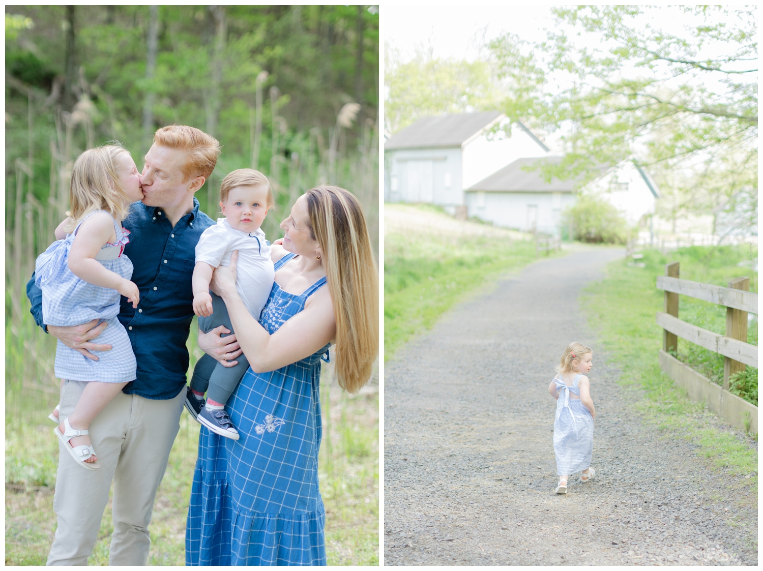 Young family at Natirar Park NJ family photos Erin Dwyer Photography.