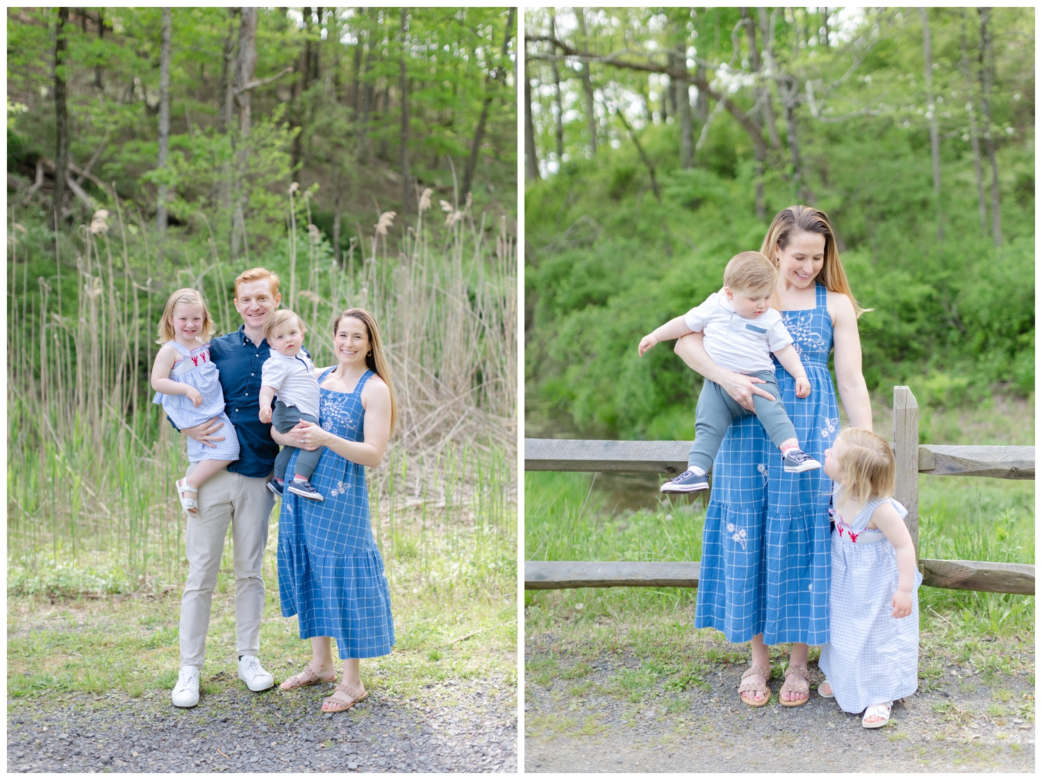 Young family at Natirar Park NJ family photos Erin Dwyer Photography.