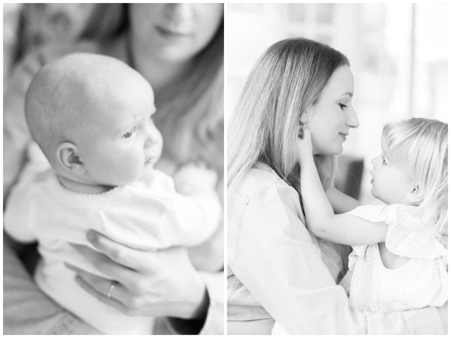 Mom with daughters at Montclair NJ family photorgraphy session.