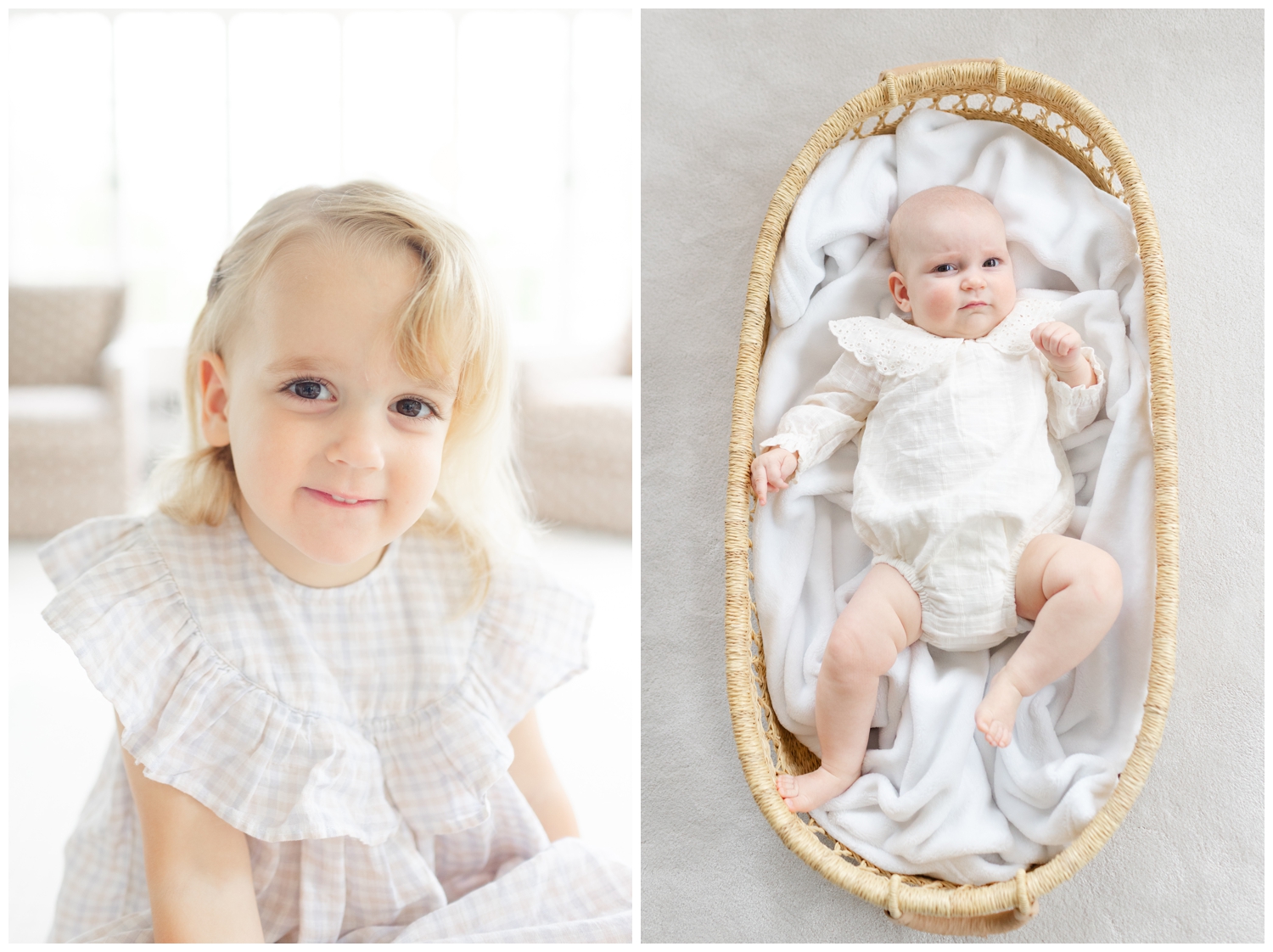 Sisters at home during Montclair NJ family photos.
